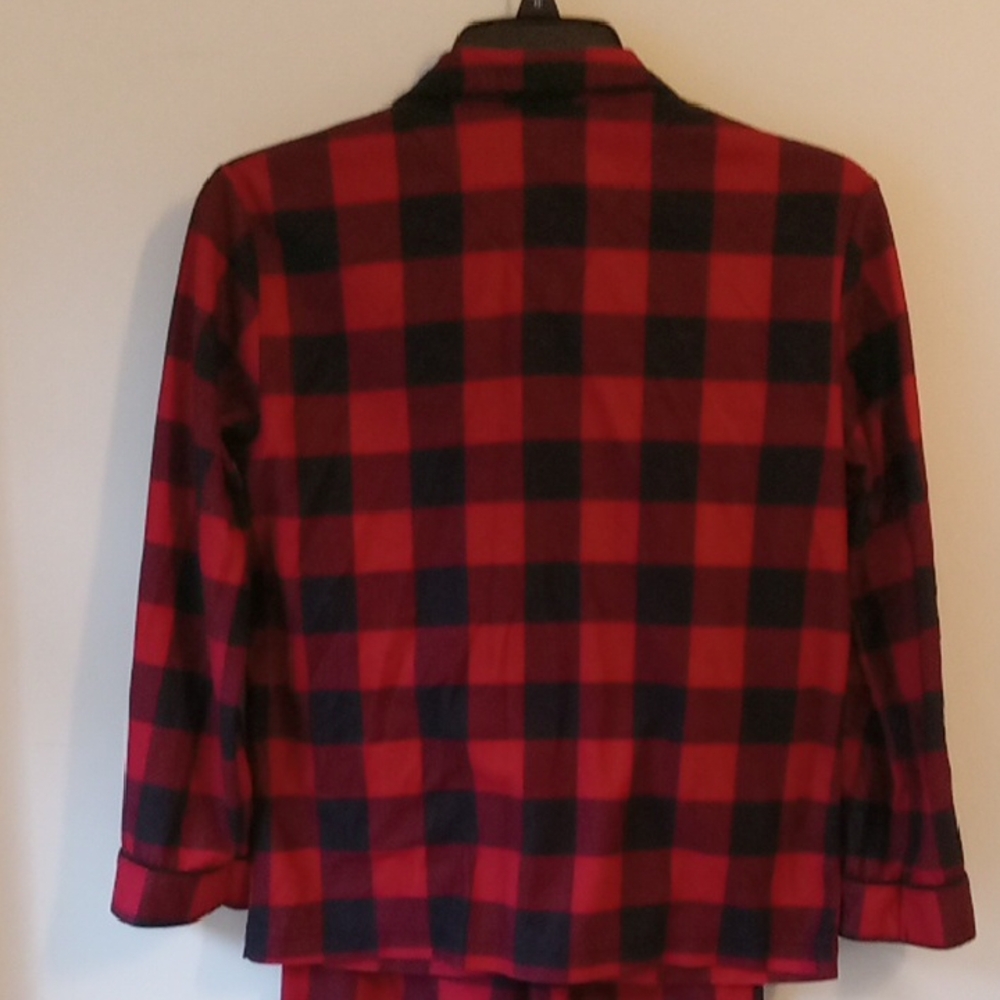 Wondershop Plaid Boys Pajamas - Red & Black Christmas PJ Set - Picture 4 of 9